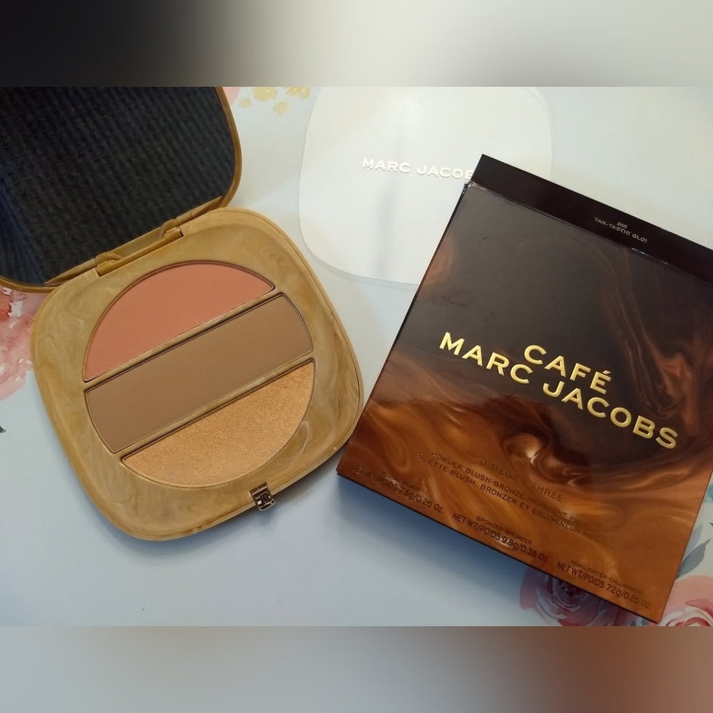 Marc Jacobs Café O!Mega X Three Tan-Tastic Glo Bronzer Blush Highlighter Palette